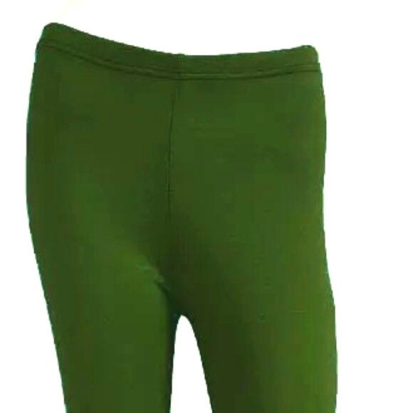 FOREST GREEN SIZE MEDIUM WARM LEGGINGS - Picture 1 of 3